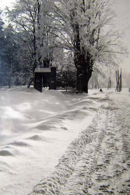 Droga do sanatorium Birkenhof zima 1938